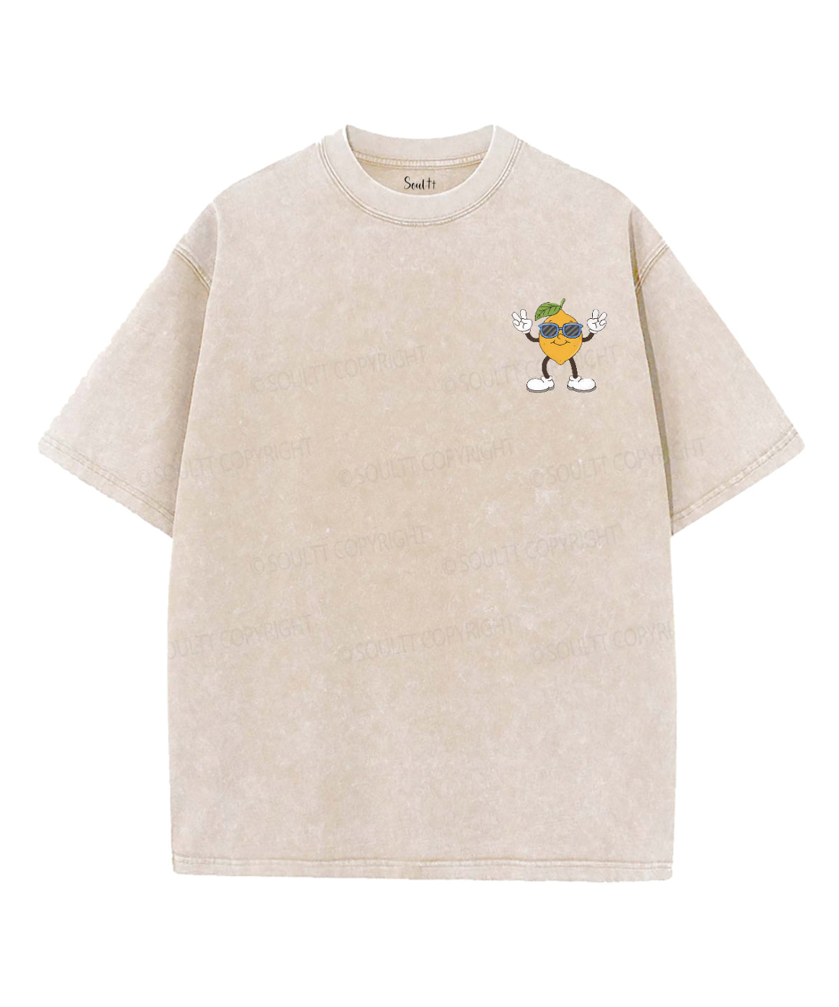 God's Turning Lemons Double Sided Unisex Washed Christian T-shirt