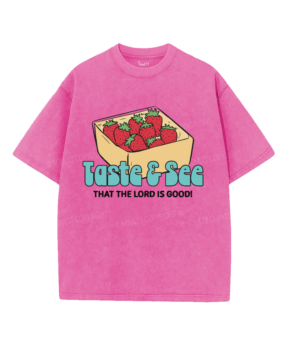 The Lord Is Good Washed Christian T-shirt