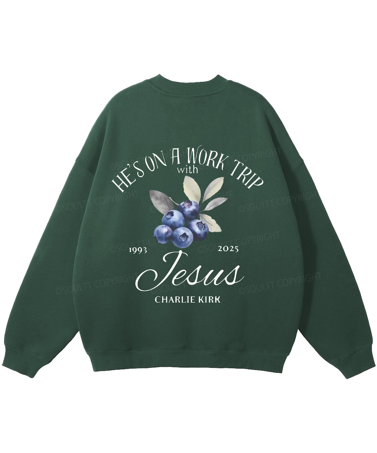 He's On A Work Trip Double Sided Christian Sweatshirt