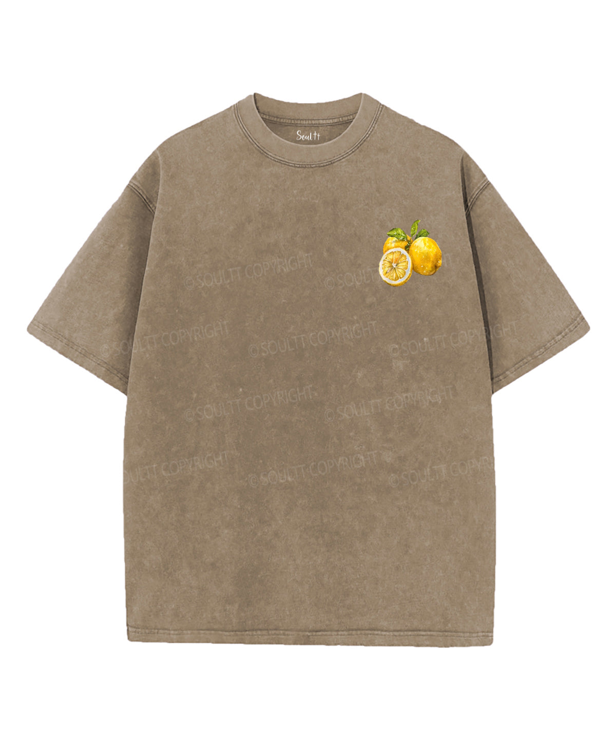 God Turns Lemons Double Sided Unisex Washed Christian T-shirt