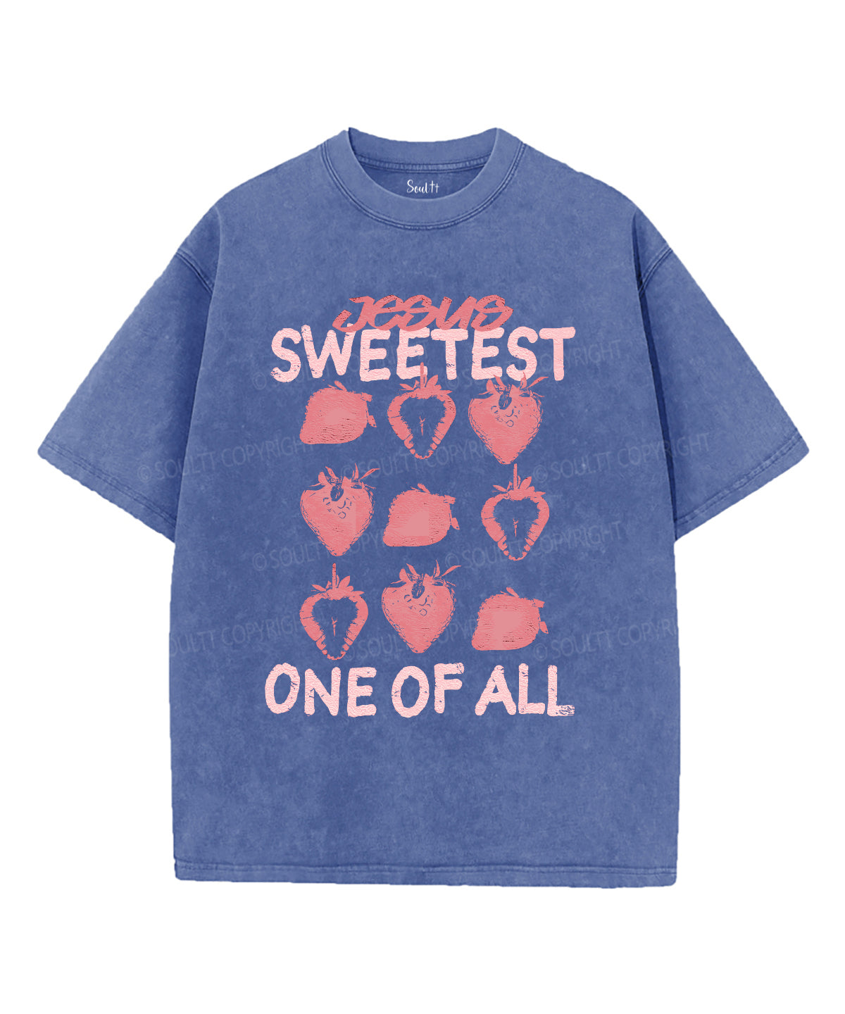JESUS SWEETEST ONE OF ALL Unisex Washed Christian T-shirt
