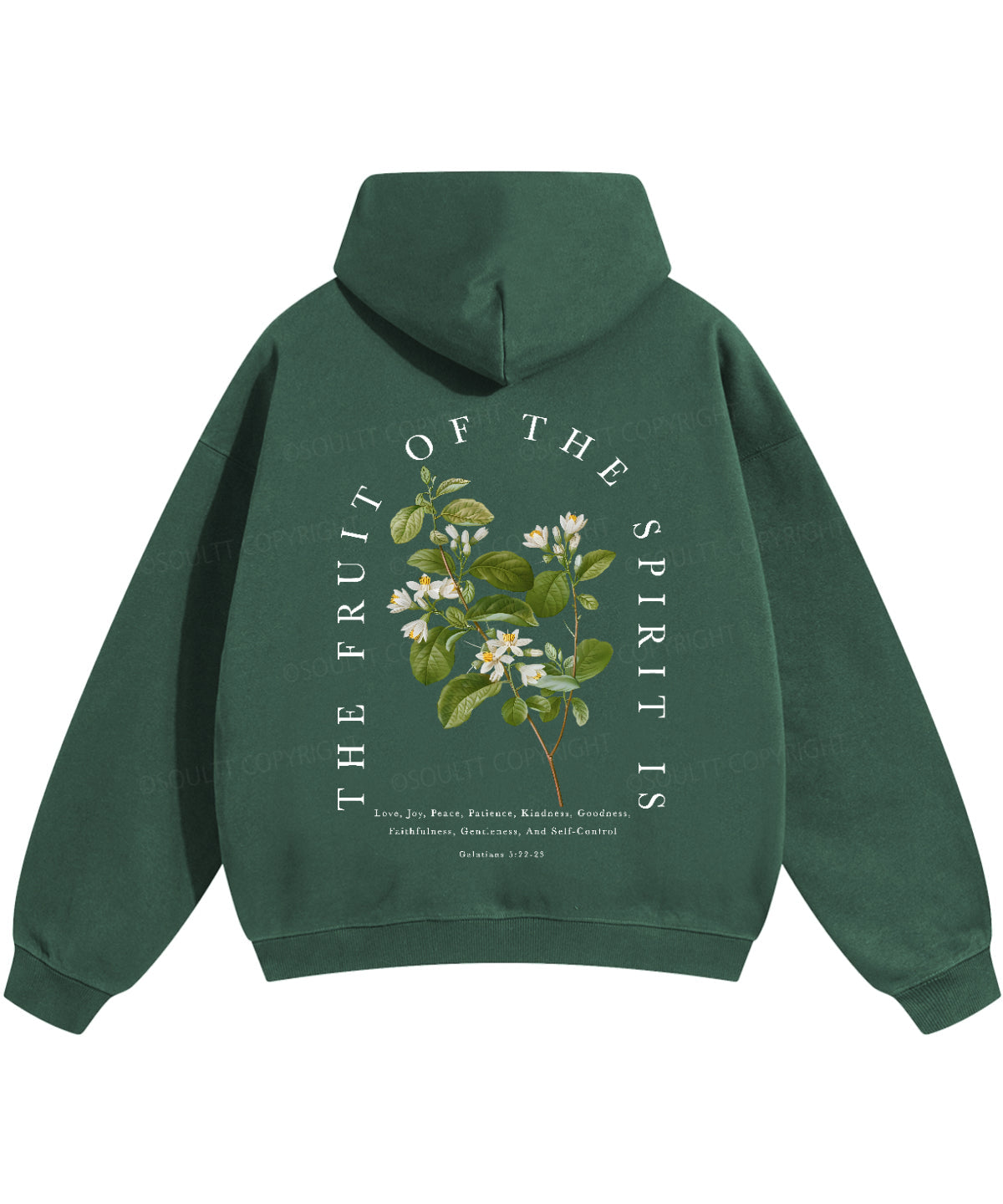 Fruit Of The Spirit Double Sided Christian Hoodie