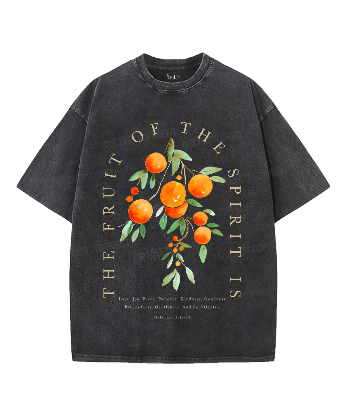 Fruit Of The Spirit Unisex Washed Christian T-shirt