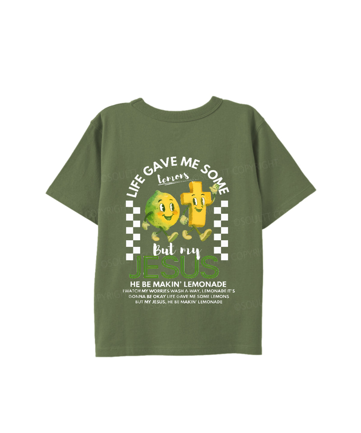 Kids Life Gave Me Some Lemons Double Sided Cotton Christian T-shirt