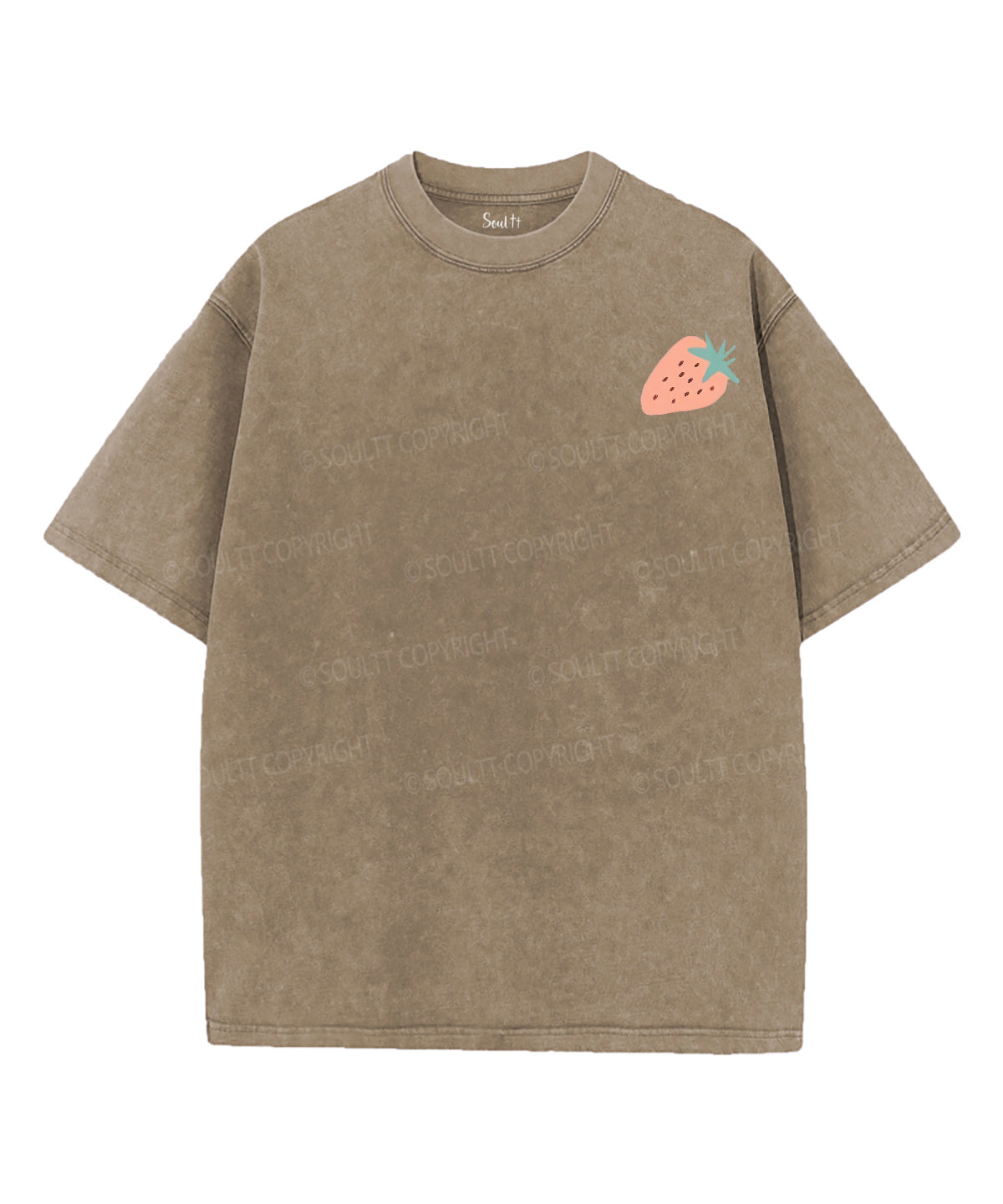 Created With Purpose Double Sided Unisex Washed Christian T-shirt
