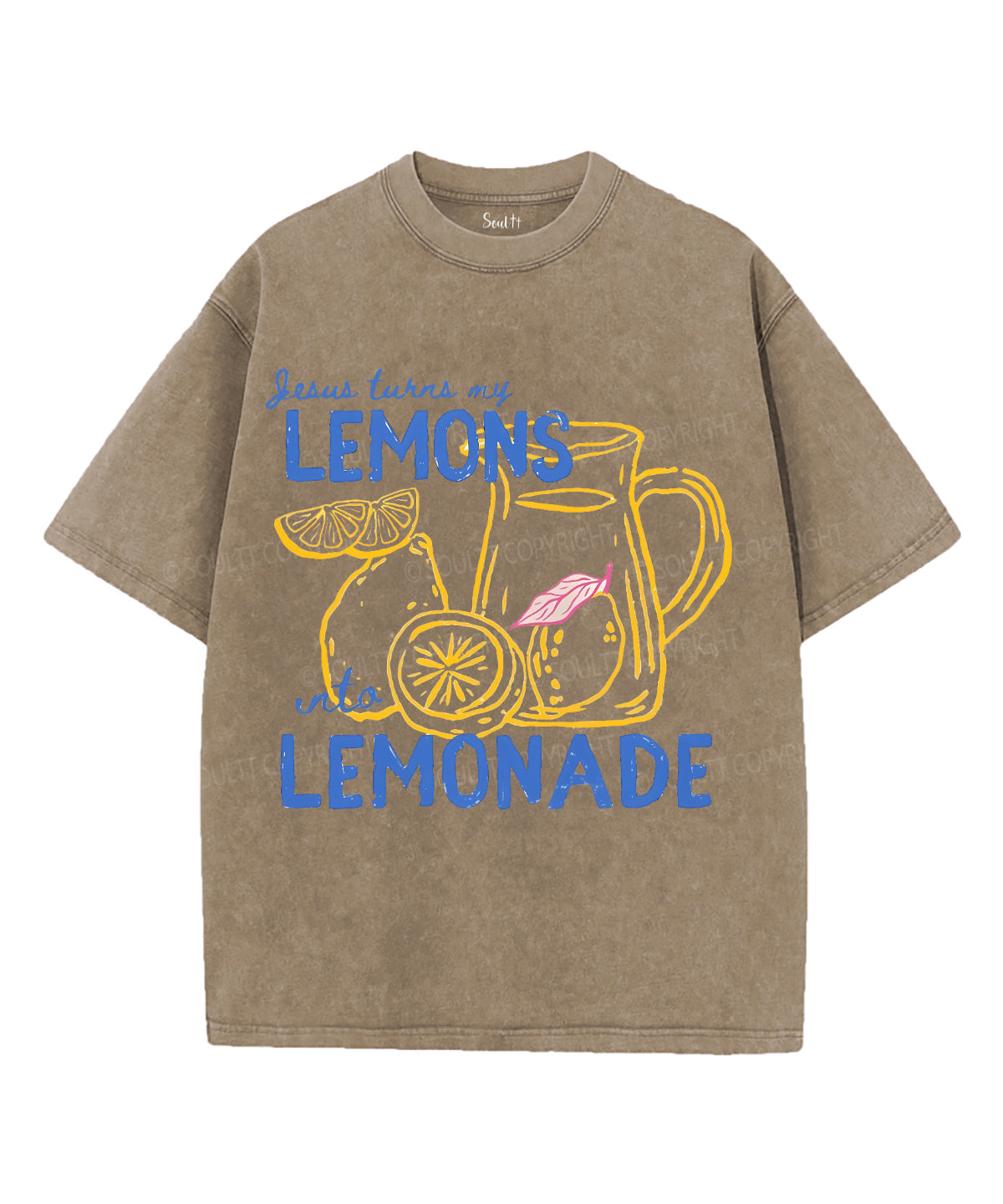Lemons Lemonade Unisex Washed Christian T-shirt