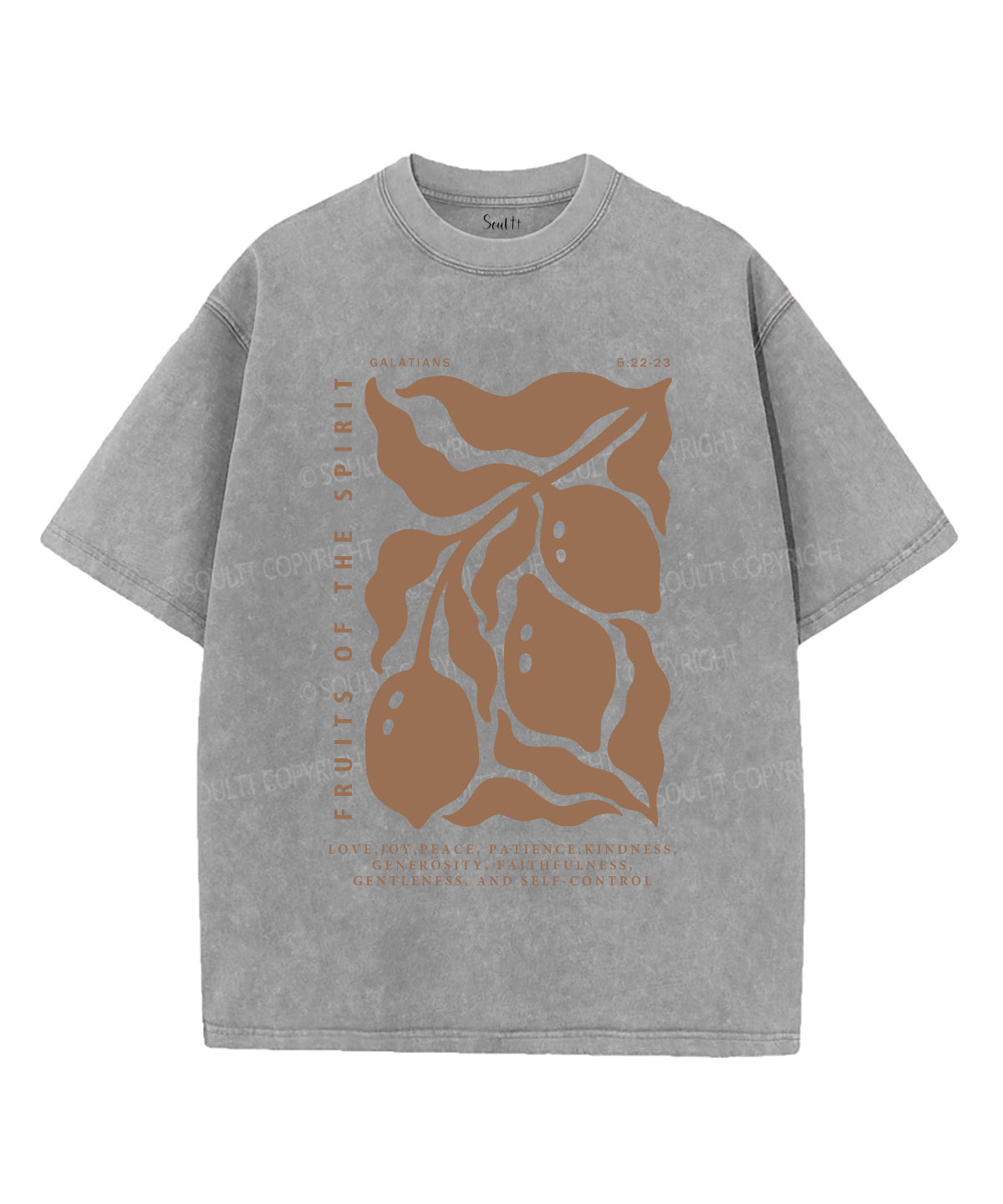 Fruits Of The Spirit Washed Christian T-shirt