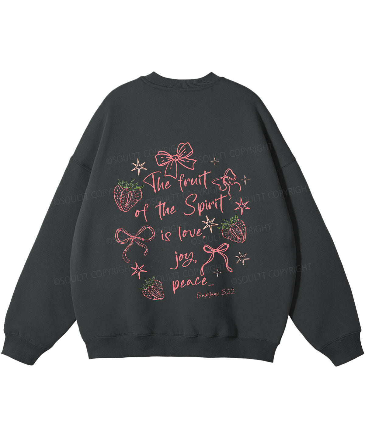 Fruit Of The Spirit Double Sided Christian Sweatshirt