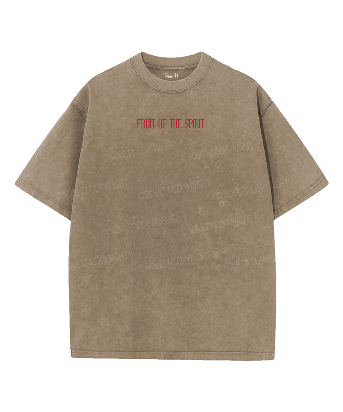 Fruit Of The Spirit Double Sided Washed Christian T-shirt