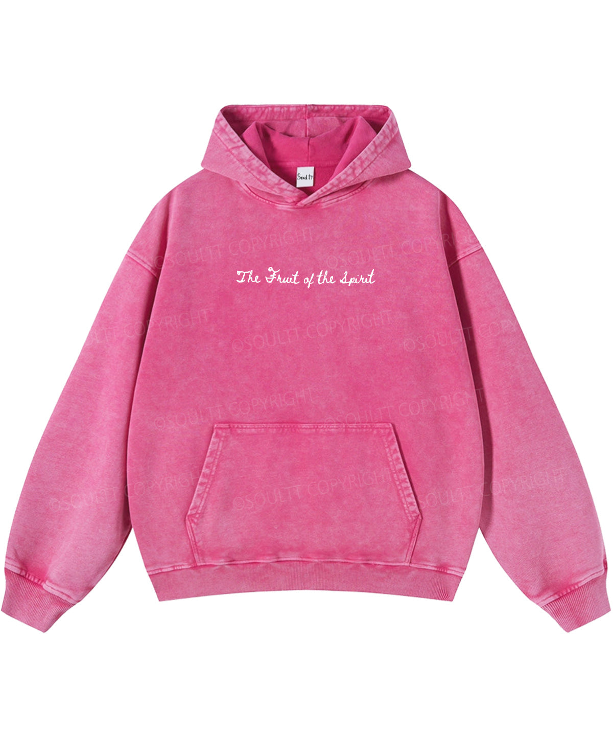 Fruit Of The Spirit Double Sided Washed Christian Hoodie