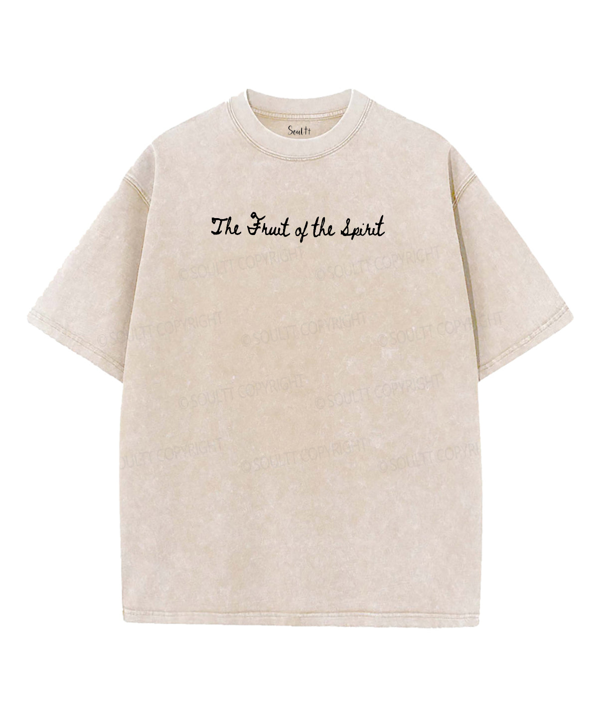 Fruit Of The Spirit Double Sided Unisex Washed Christian T-shirt