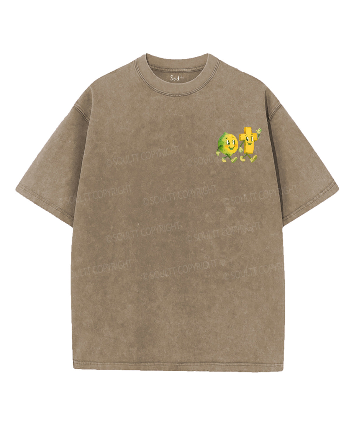 Life Gave Me Some Lemons Double Sided Unisex Washed Christian T-shirt
