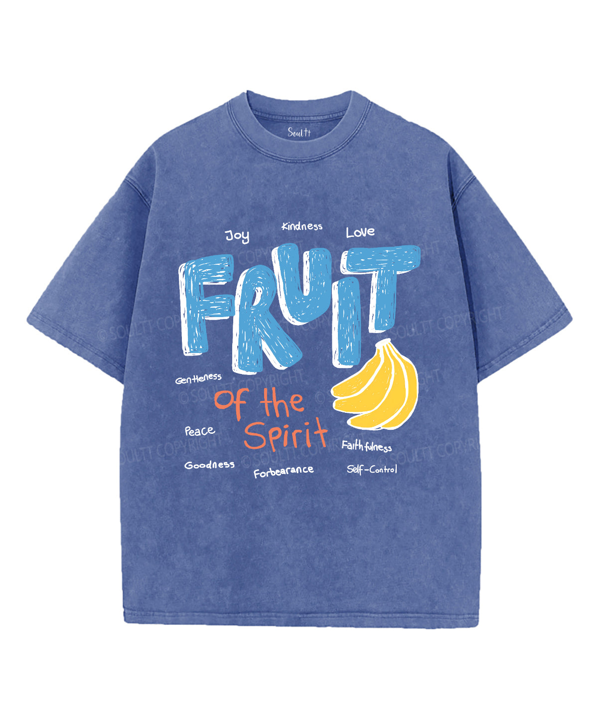 Fruit Of The Spirit Unisex Washed Christian T-shirt