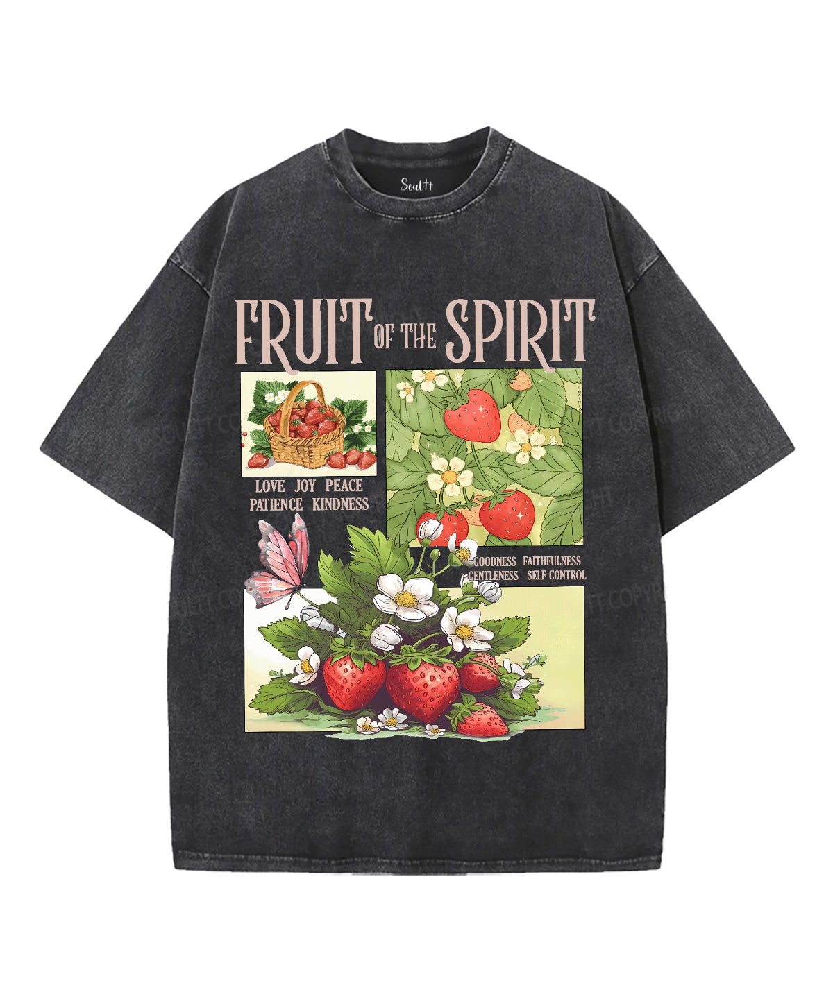 Fruit Of The Spirit Unisex Washed Christian T-shirt