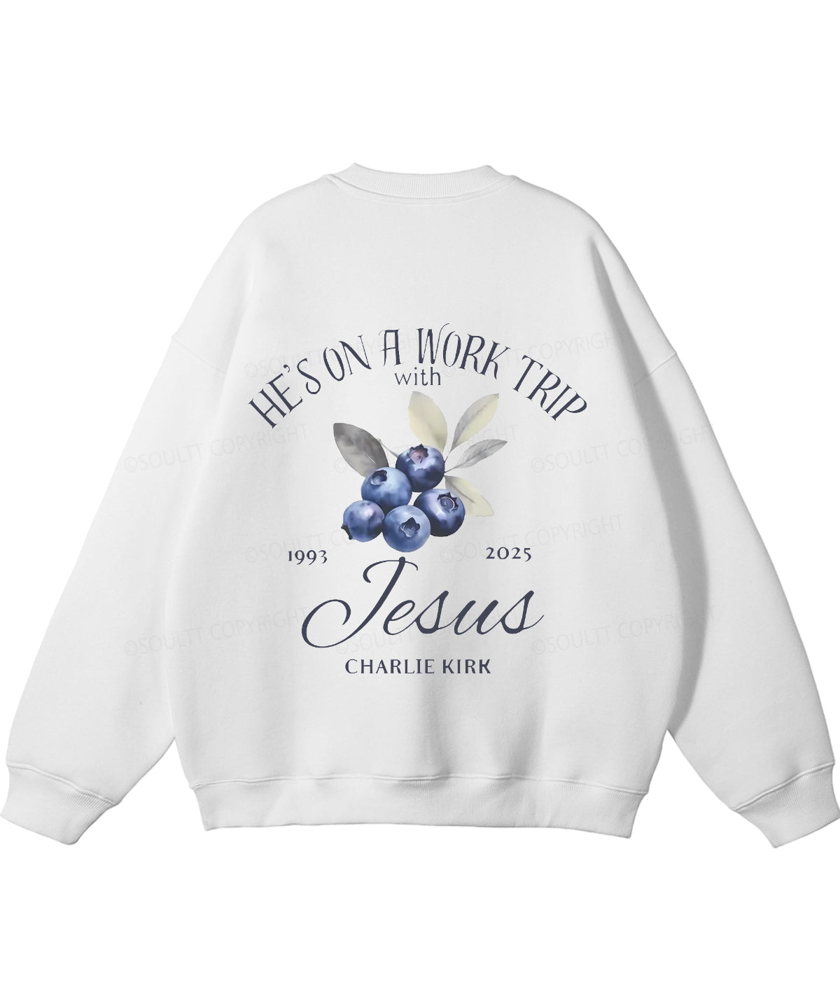 He's On A Work Trip Double Sided Christian Sweatshirt