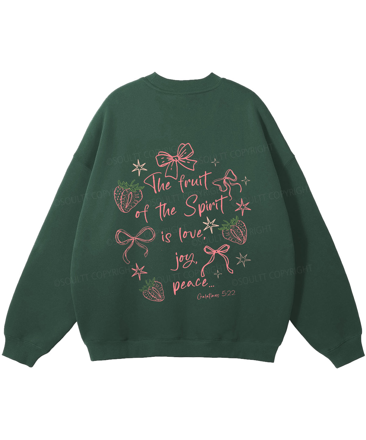 Fruit Of The Spirit Double Sided Christian Sweatshirt