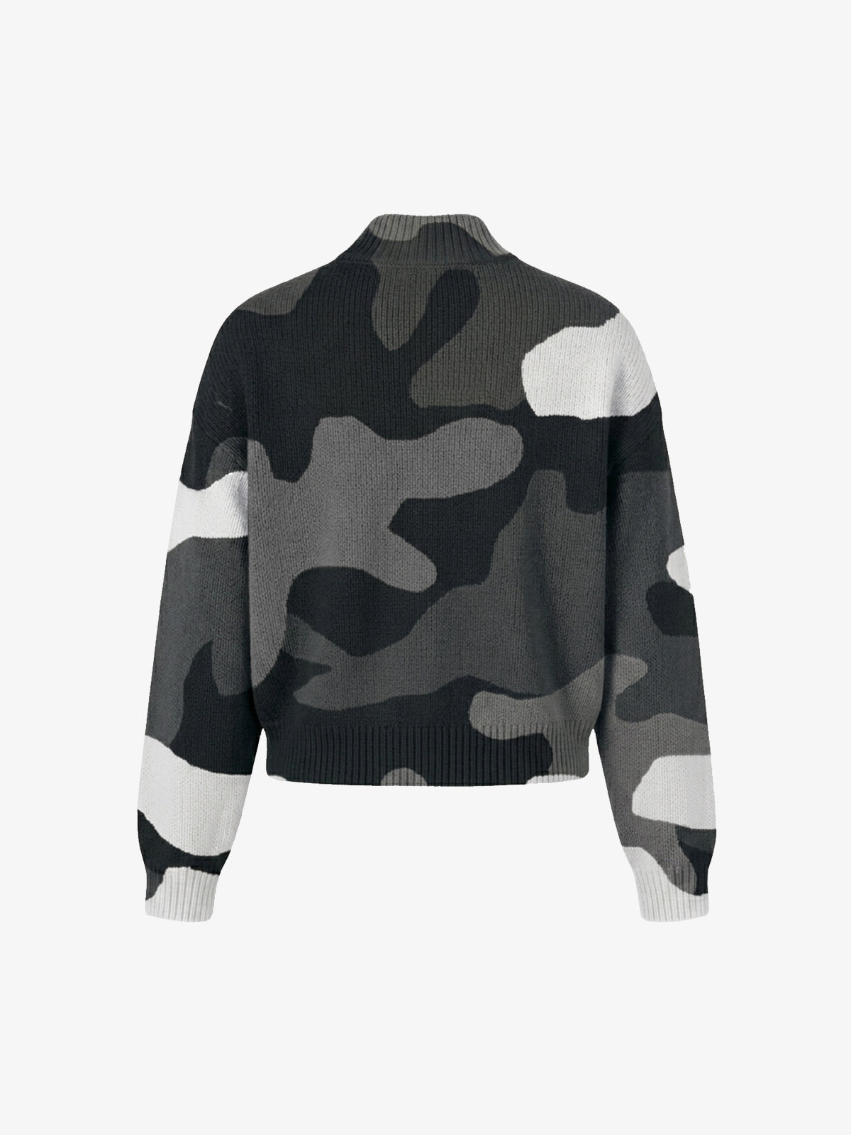 Camo Zip Knit