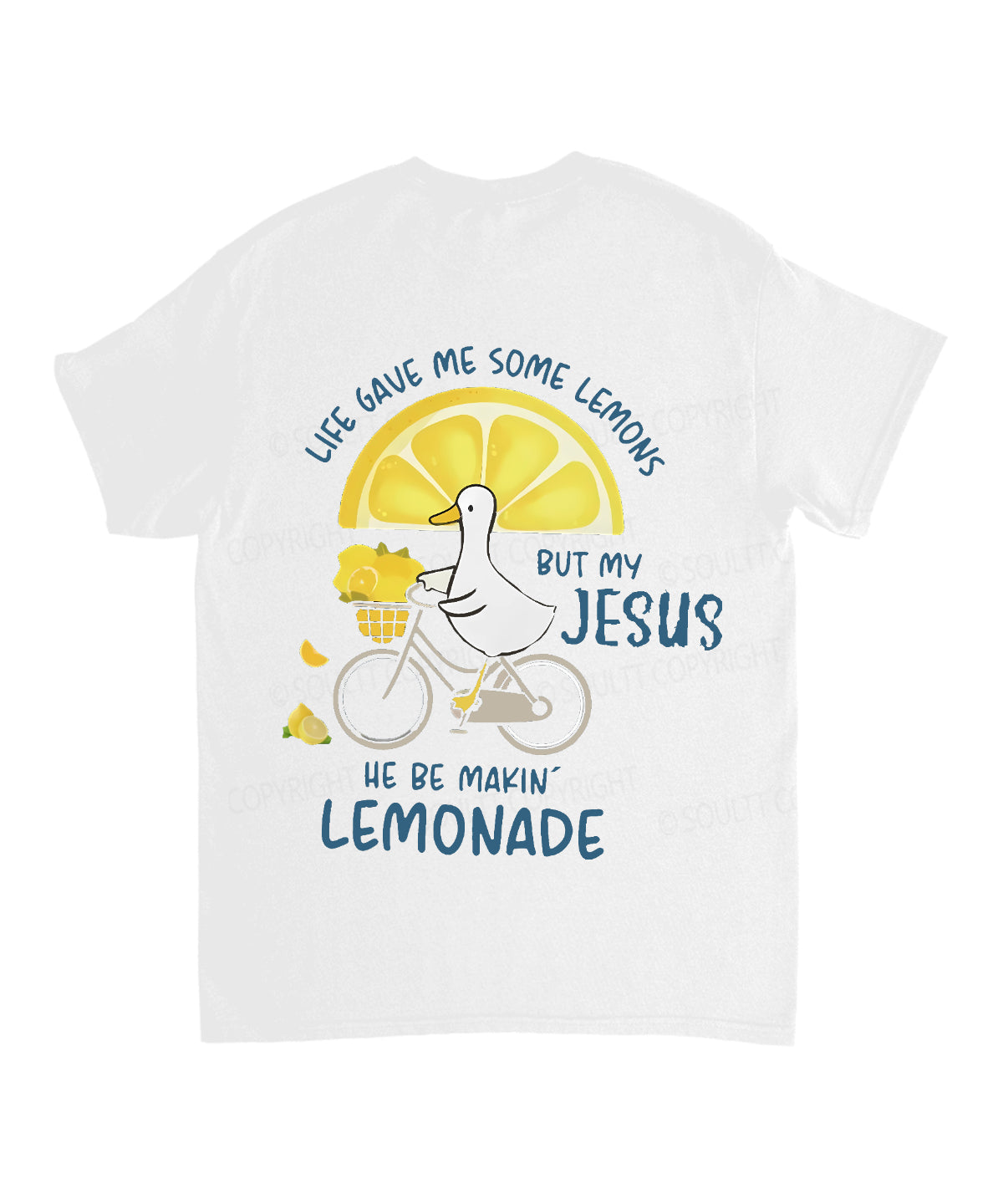 Life Gave Me Some Lemons Double Sided Unisex Cotton Christian T-Shirt