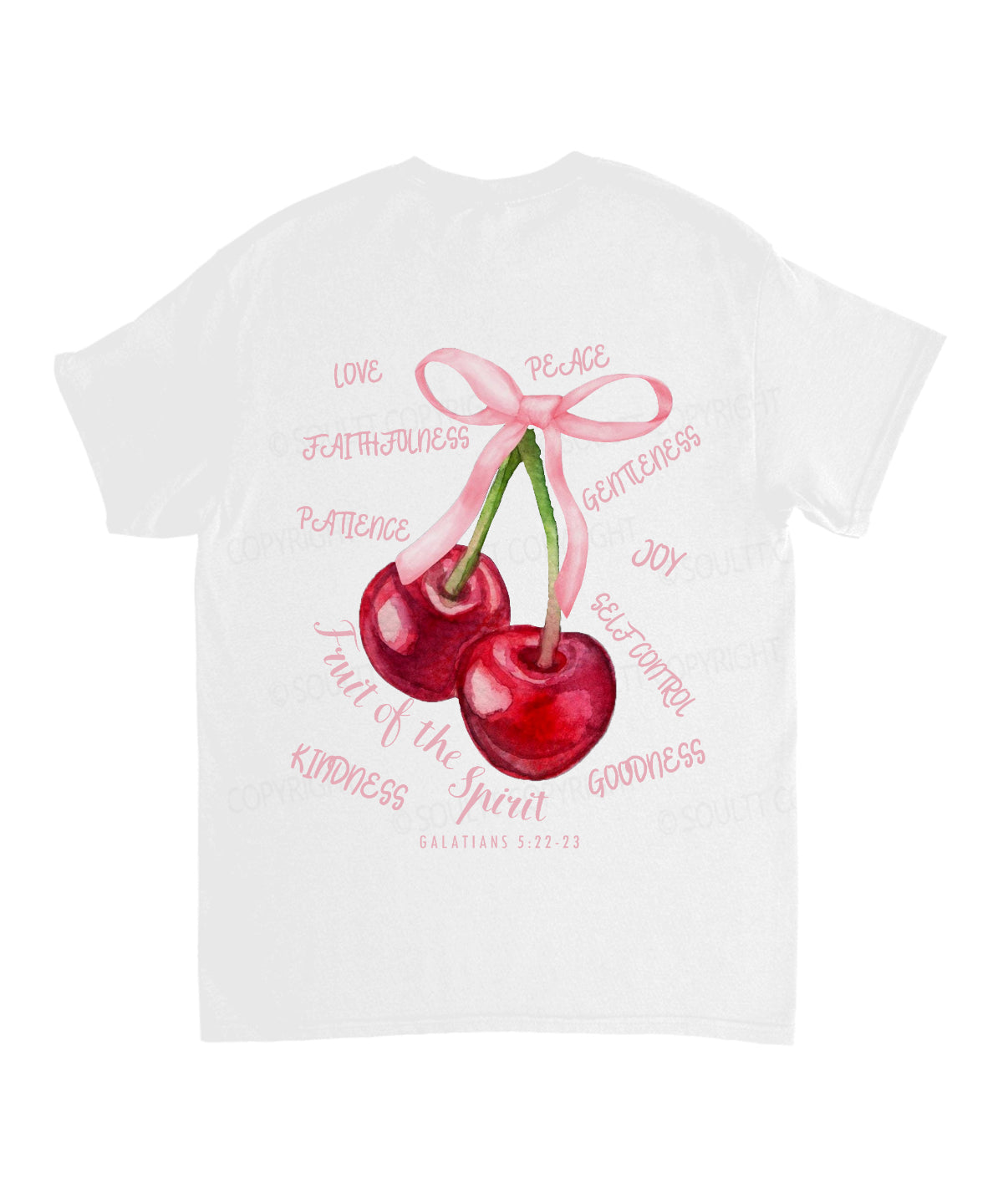 Fruit Of The Spirit Double Sided Unisex Cotton Christian T-Shirt