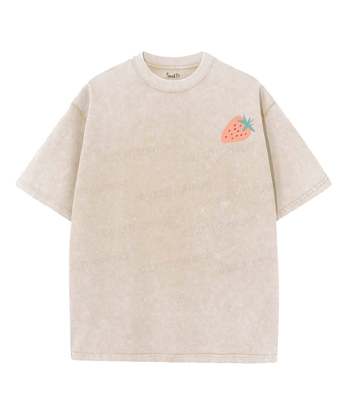 Created With Purpose Double Sided Unisex Washed Christian T-shirt