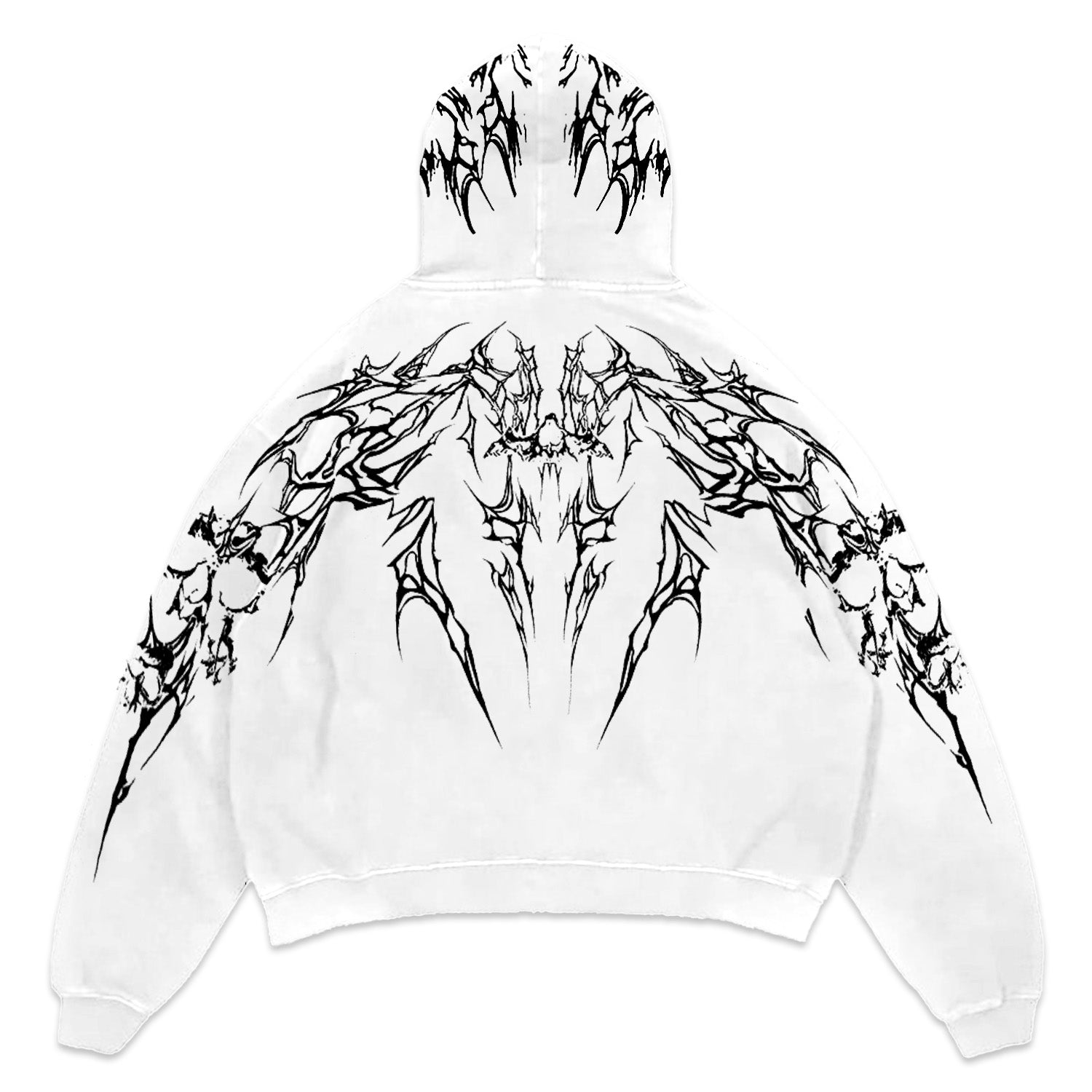 Tattoo Style Hoodie[BLACK]