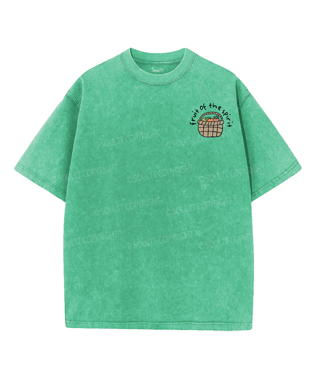 Fruit Of The Spirit Double Sided Washed Christian T-shirt