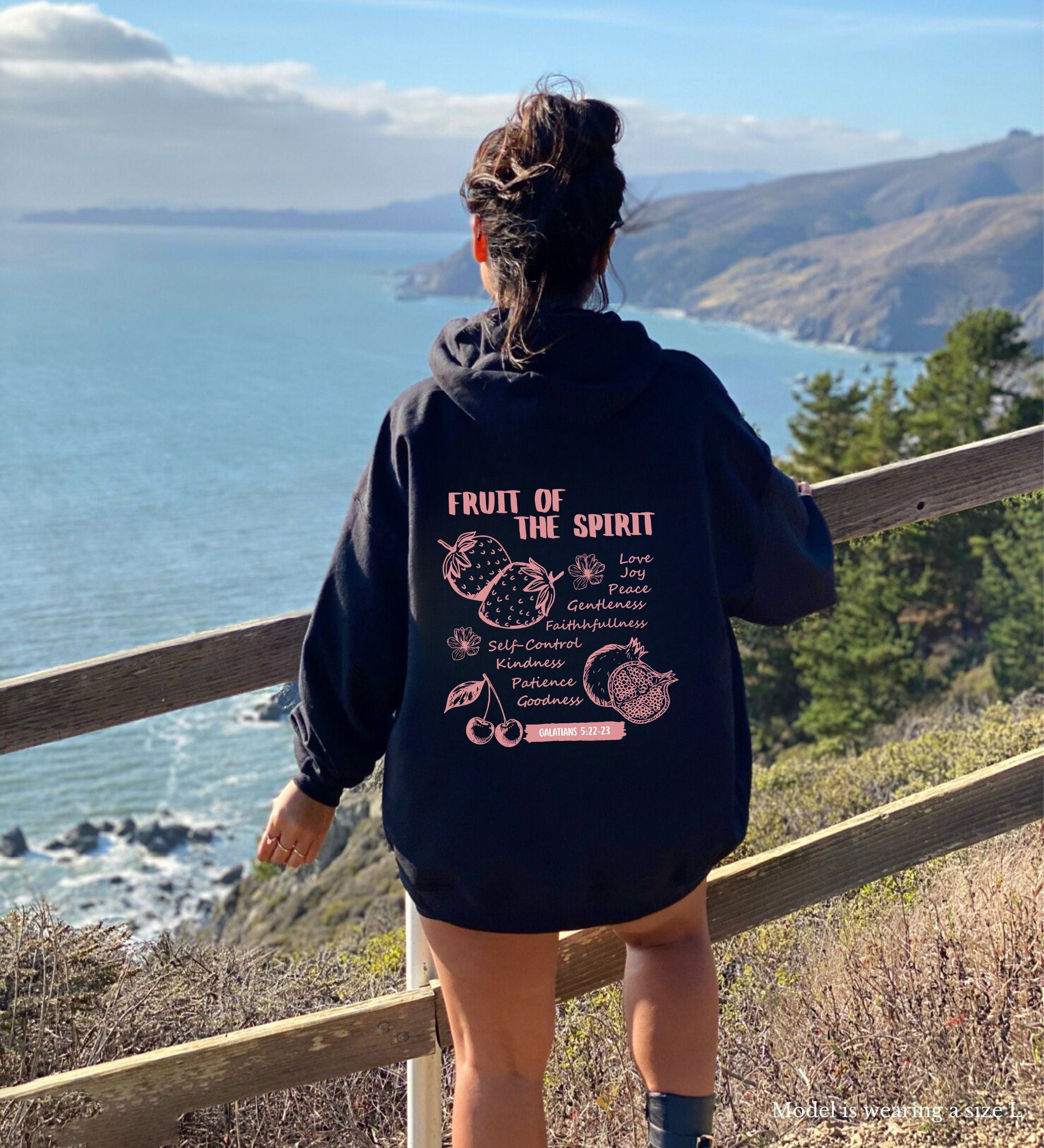 Fruit Of The Spirit Double Sided Christian Hoodie