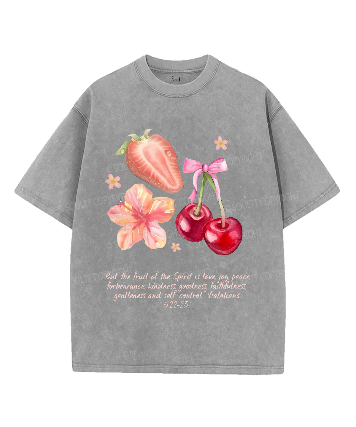Fruit Of The Spirit Unisex Washed Christian T-shirt