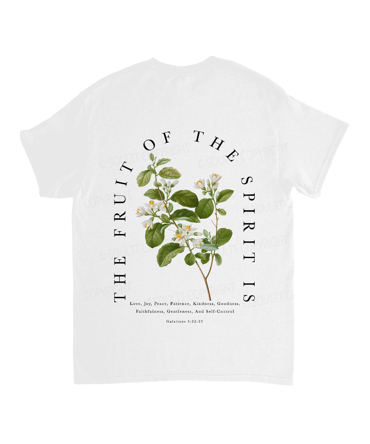 Fruit Of The Spirit Double Sided Unisex Cotton Christian T-Shirt
