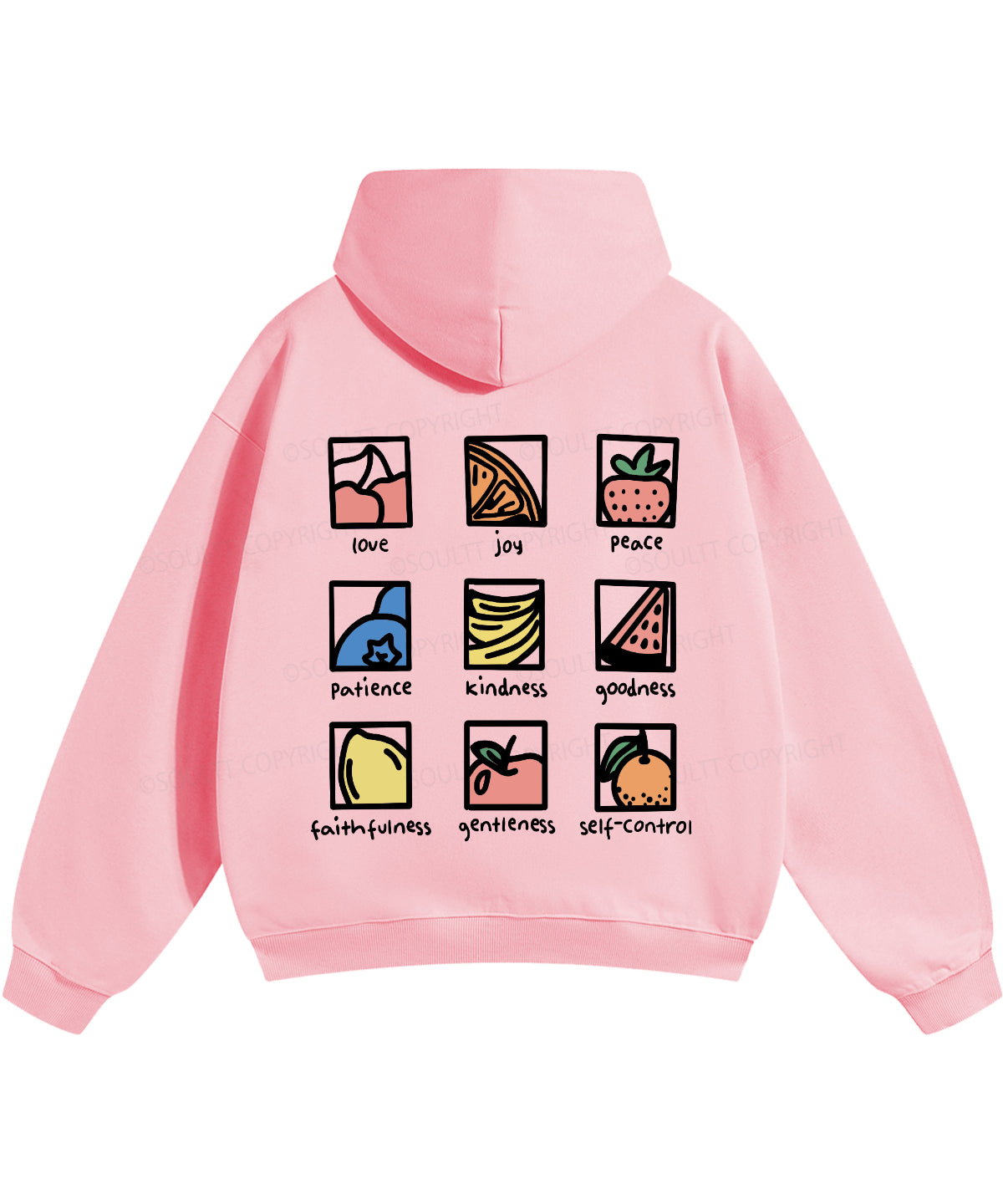 Fruit Of The Spirit Double Sided Christian Hoodie