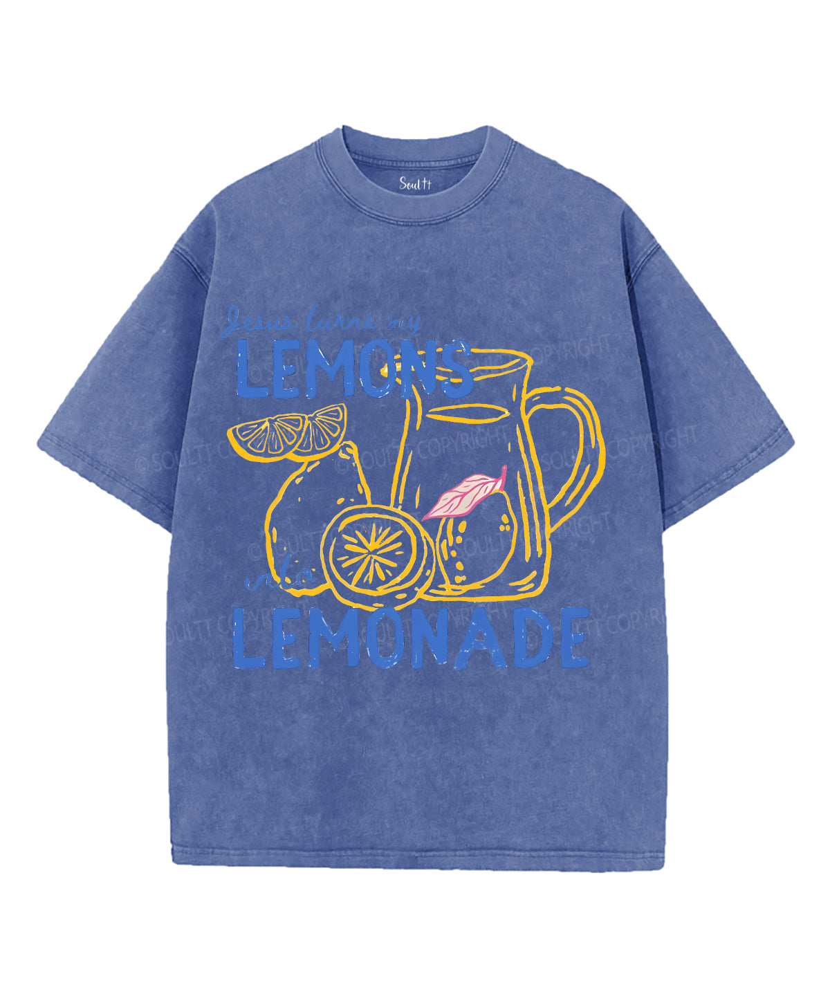 Lemons Lemonade Unisex Washed Christian T-shirt