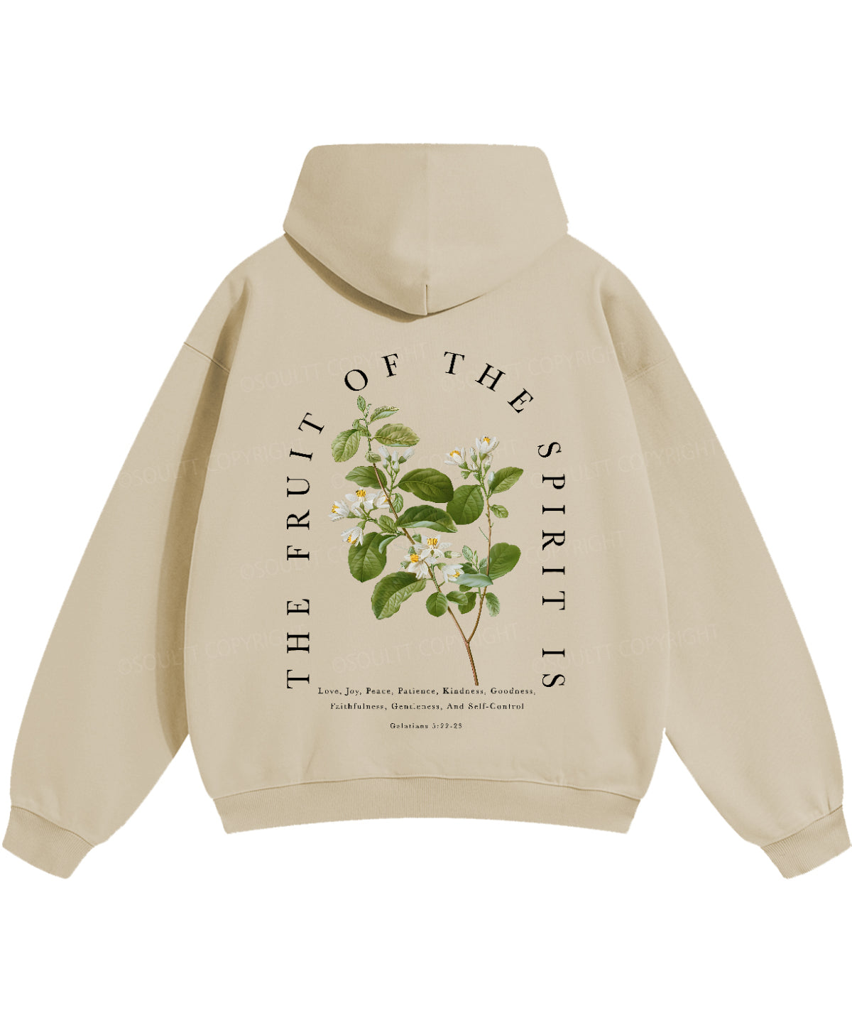 Fruit Of The Spirit Double Sided Christian Hoodie