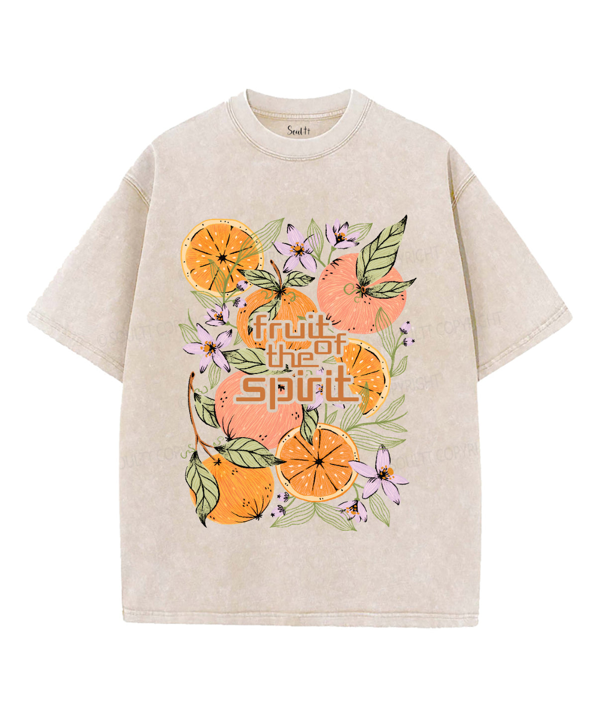 Fruit Of The Spirit Unisex Washed Christian T-shirt