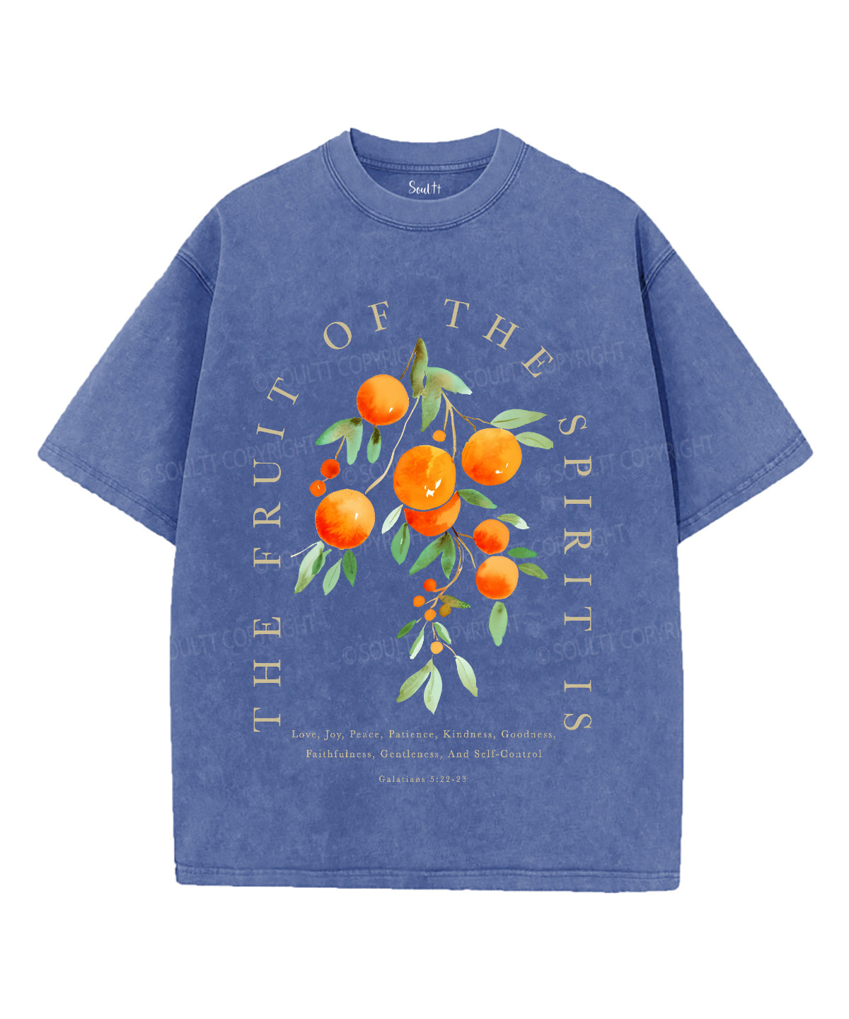 Fruit Of The Spirit Unisex Washed Christian T-shirt