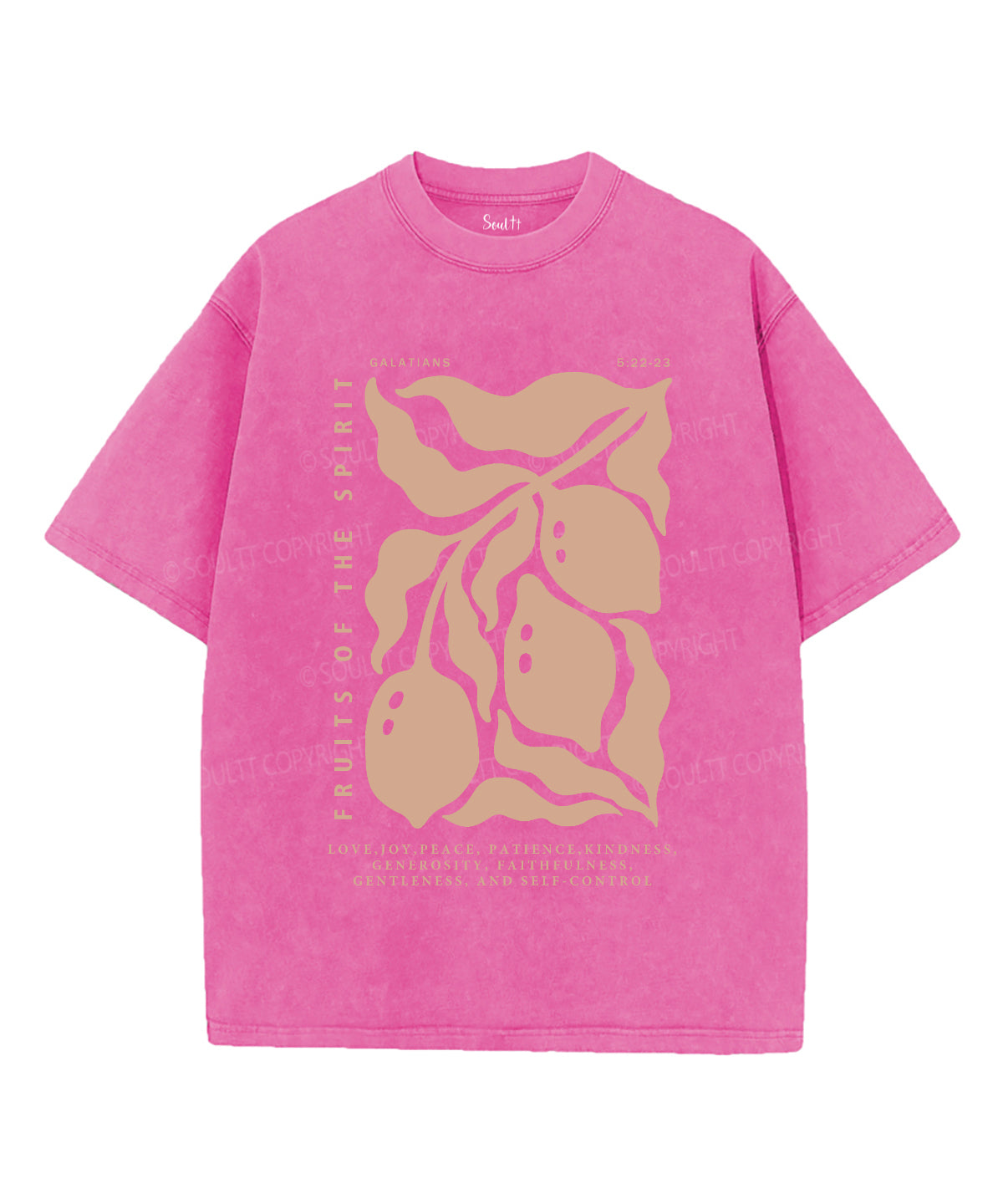 Fruits Of The Spirit Washed Christian T-shirt