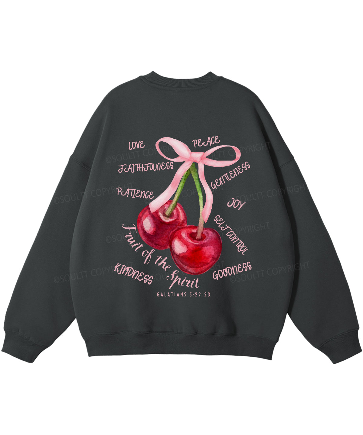 Fruit Of The Spirit Double Sided Christian Sweatshirt