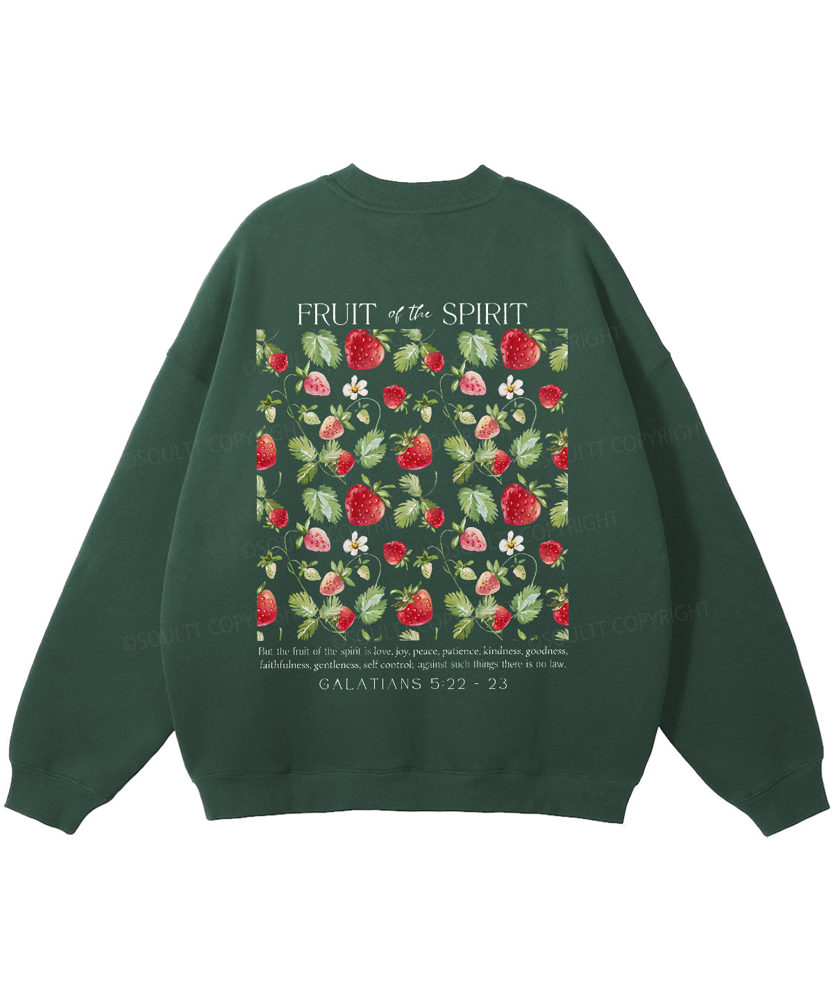 Fruit of the Spirit Double Sided Christian Sweatshirt