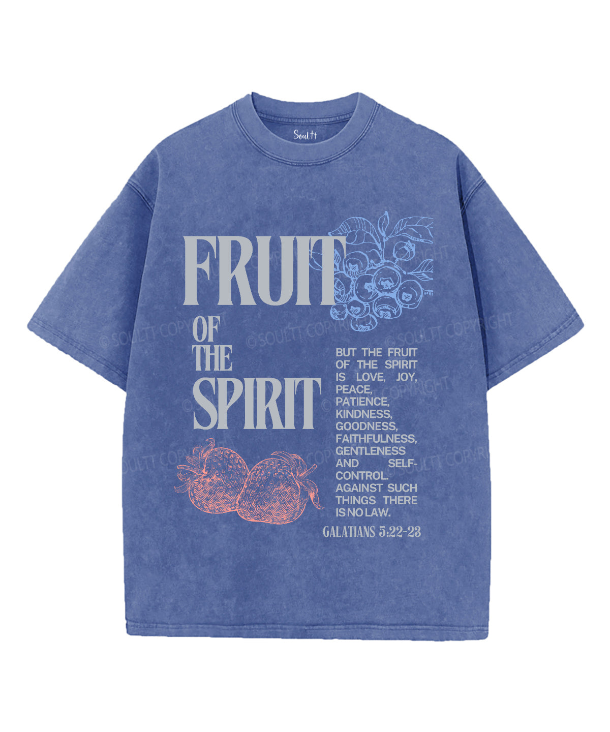 Fruit Of The Spirit Unisex Washed Christian T-shirt