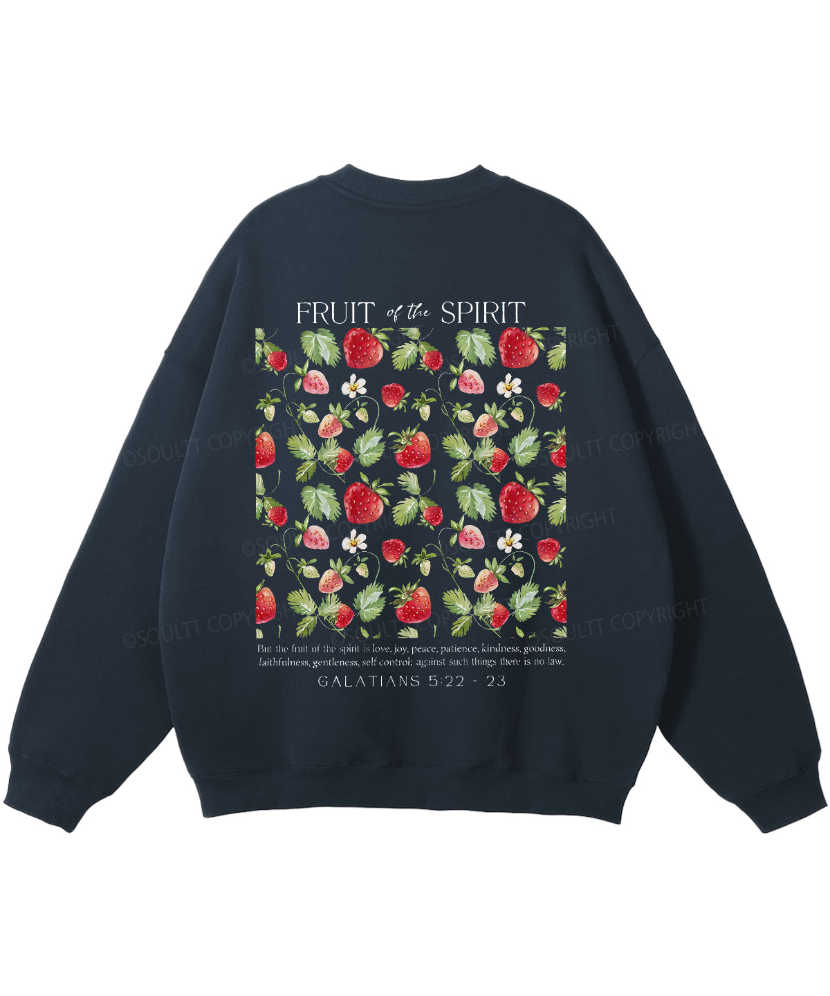 Fruit of the Spirit Double Sided Christian Sweatshirt