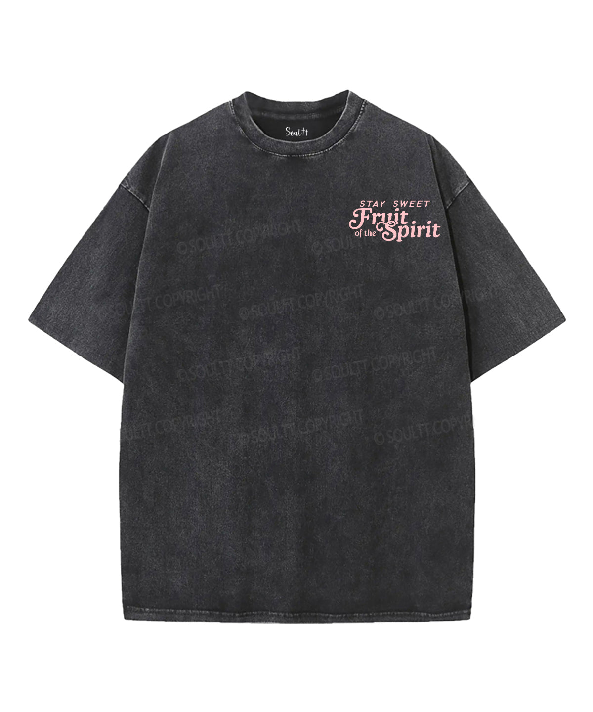 Fruit Of The Spirit Double Sided Unisex Washed Christian T-shirt