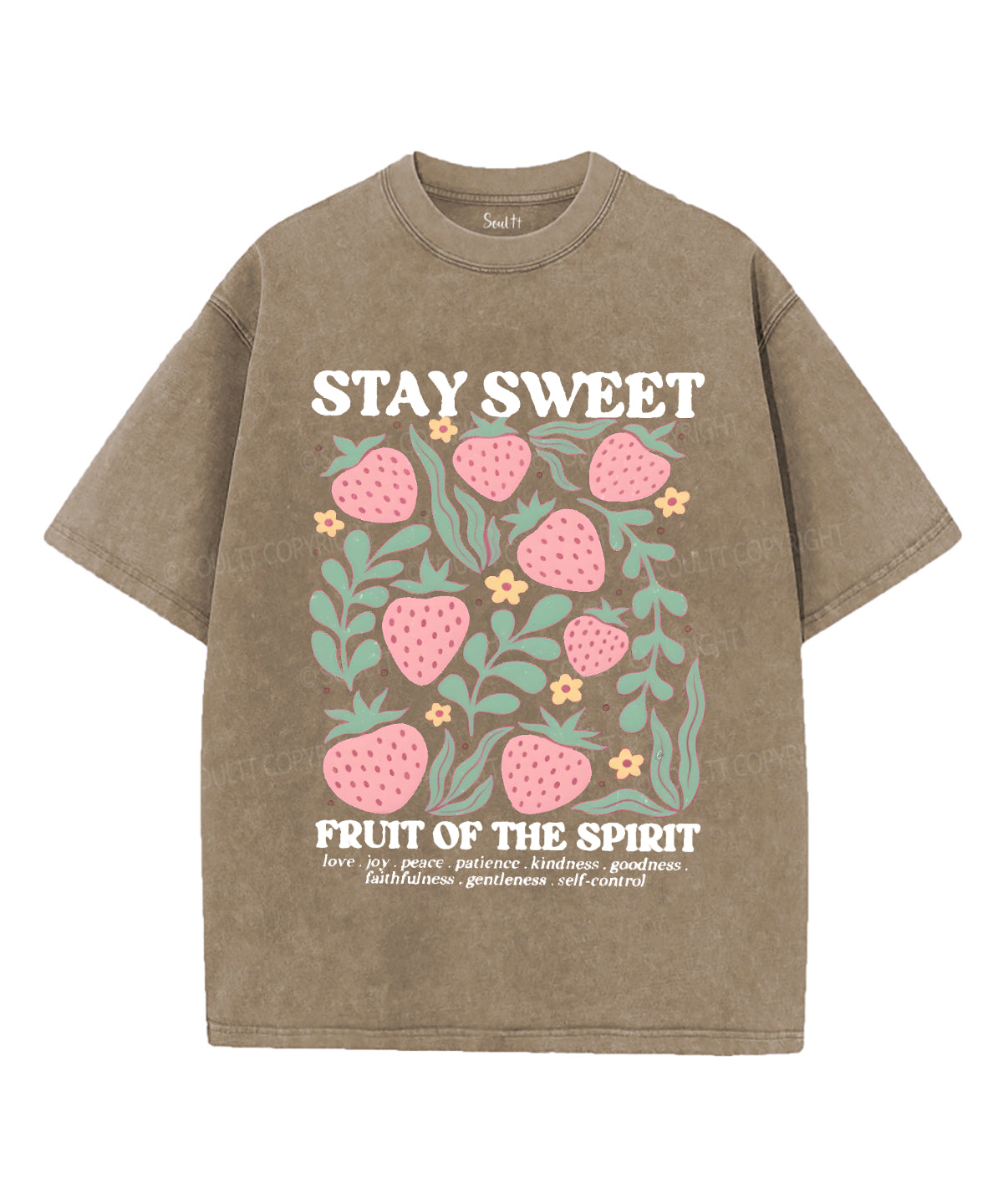 Fruit of the Spirit Unisex Washed Christian T-shirt