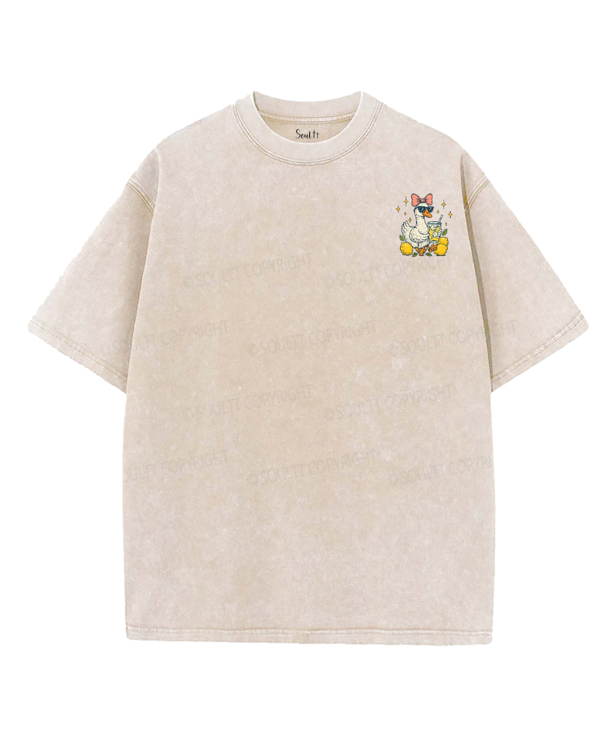 Life Gave Me Some Lemons Double Sided Unisex Washed Christian T-shirt