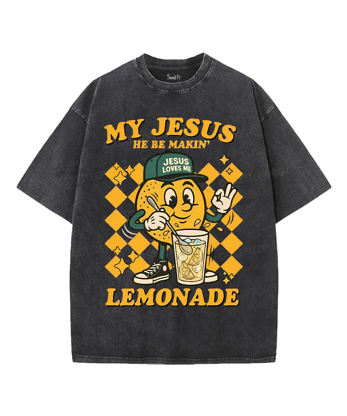 Life Gave Me Some Lemons Unisex Washed Christian T-shirt