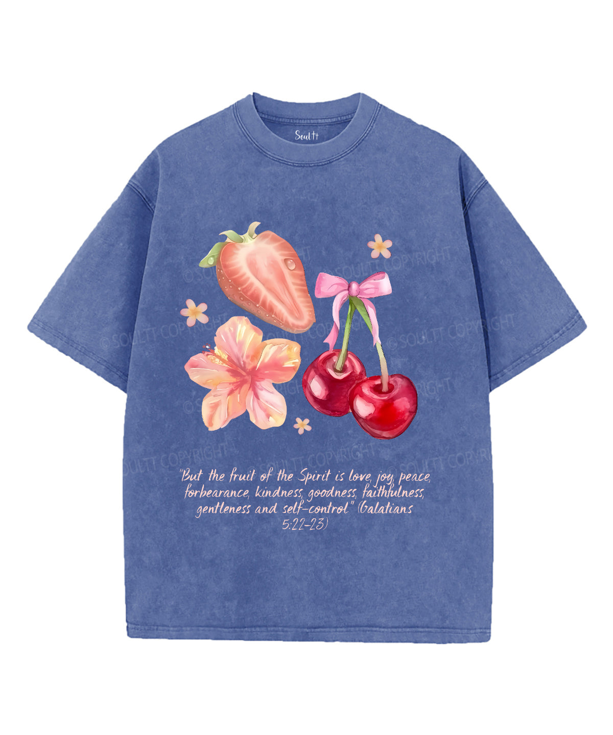 Fruit Of The Spirit Unisex Washed Christian T-shirt