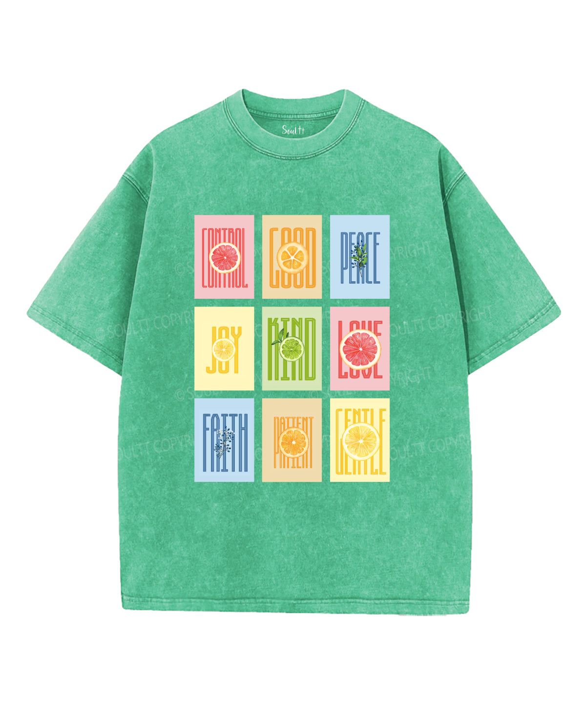 Fruit Of The Spirit Washed Christian T-shirt