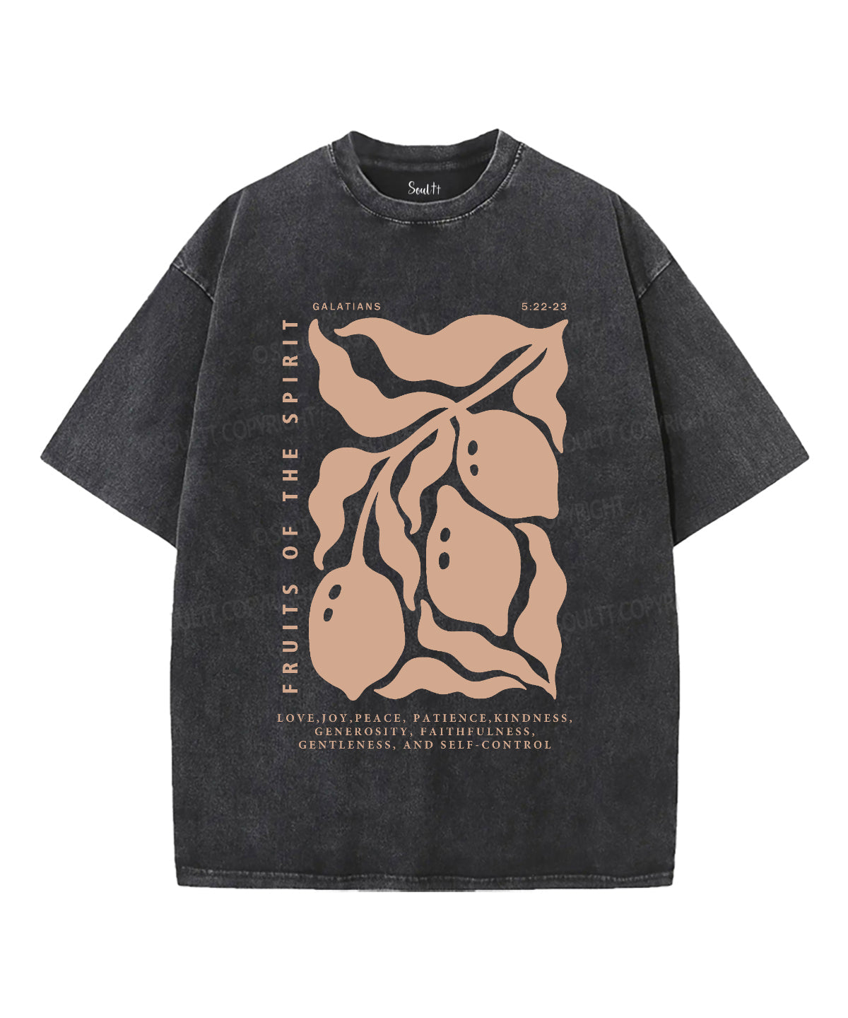 Fruits Of The Spirit Washed Christian T-shirt