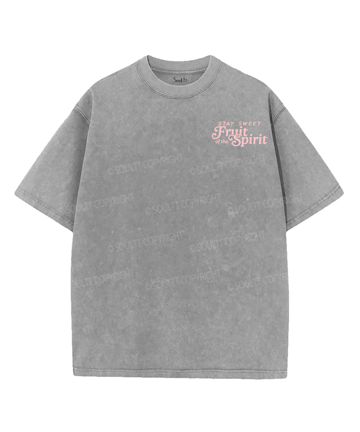 Fruit Of The Spirit Double Sided Unisex Washed Christian T-shirt