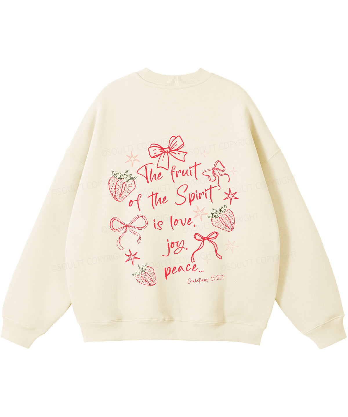 Fruit Of The Spirit Double Sided Christian Sweatshirt