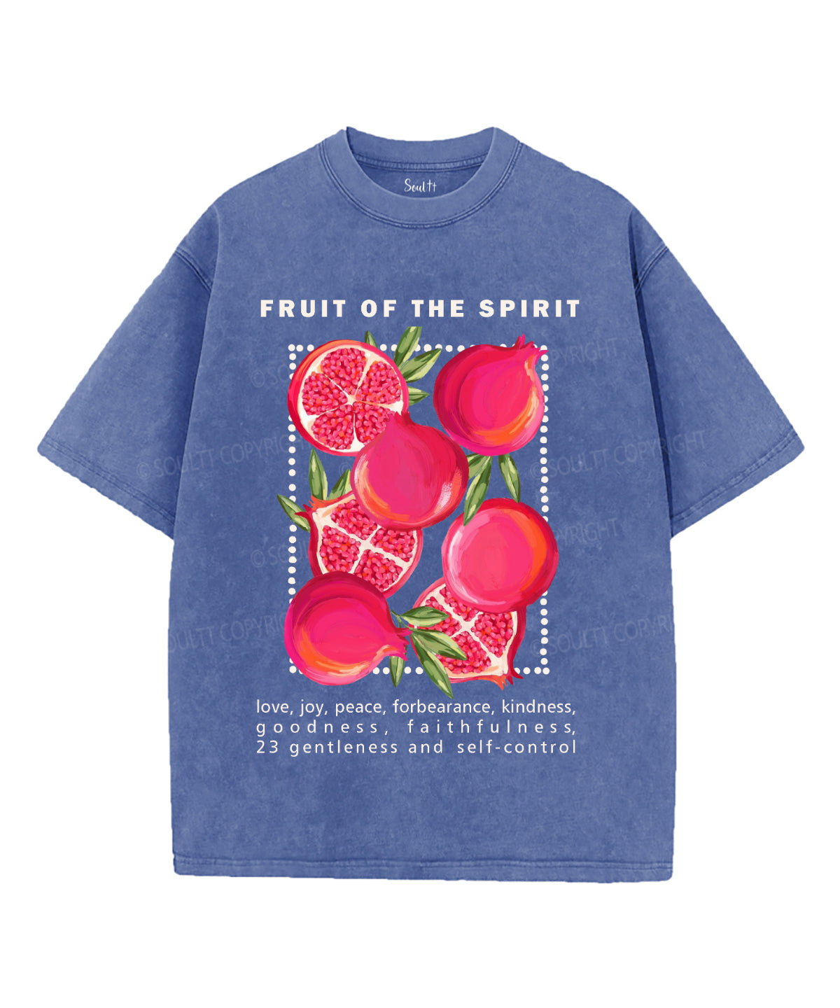 Fruit Of The Spirit Washed Christian T-shirt