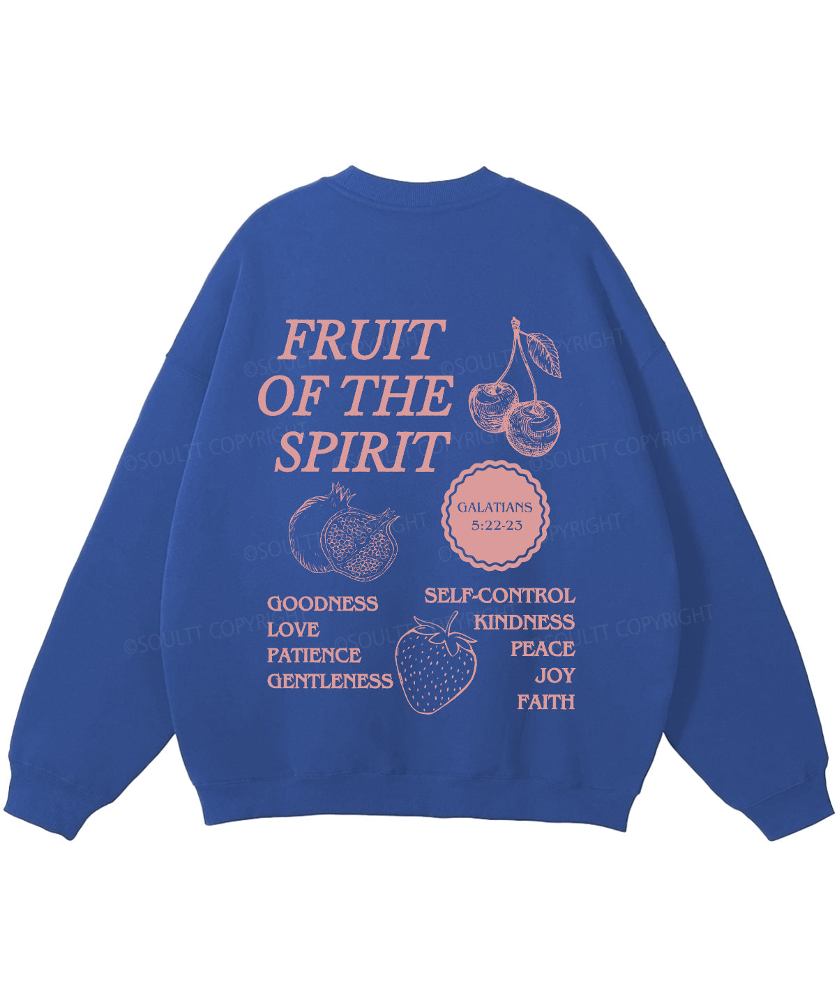 Fruit Of The Spirit Double Sided Christian Sweatshirt